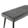 Julian Bowen Luxe Low Bench - Grey