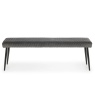 Julian Bowen Luxe Low Bench - Grey