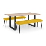 Julian Bowen Luxe Low Bench - Mustard
