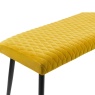Julian Bowen Luxe Low Bench - Mustard