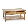 Julian Bowen Julian Bowen Mallory Coffee Table With 2 Drawers - Brown