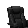 Julian Bowen Malmo Swivel Recliner & Stool Black