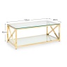 Julian Bowen Julian Bowen Miami Coffee Table - Gold
