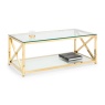 Julian Bowen Julian Bowen Miami Coffee Table - Gold