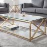 Julian Bowen Julian Bowen Miami Coffee Table - Gold