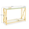 Julian Bowen Miami Console Table - Gold