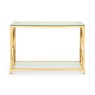 Julian Bowen Miami Console Table - Gold