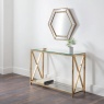 Julian Bowen Miami Console Table - Gold