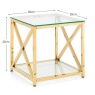 Julian Bowen Miami Lamp Table - Gold