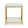 Julian Bowen Miami Lamp Table - Gold