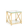 Julian Bowen Miami Lamp Table - Gold