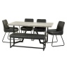 Julian Bowen Miller Concrete Effect Dining Table