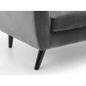 Julian Bowen Monza 2 Seater Sofa - Dark Grey Velvet