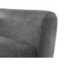 Julian Bowen Monza 2 Seater Sofa - Dark Grey Velvet