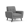 Julian Bowen Monza Compact Retro Chair - Grey