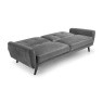 Julian Bowen Monza Sofa Bed - Dark Grey Velvet