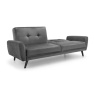 Julian Bowen Monza Sofa Bed - Dark Grey Velvet