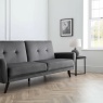 Julian Bowen Monza Sofa Bed - Dark Grey Velvet