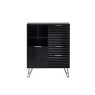 Julian Bowen Murano 2 Door 2 Drawer Sideboard - Matt Black