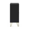 Julian Bowen Murano 2 Door 2 Drawer Sideboard - Matt Black