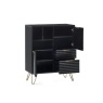 Julian Bowen Murano 2 Door 2 Drawer Sideboard - Matt Black