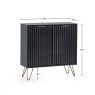 Julian Bowen Murano Compact Sideboard - Matt Black