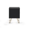 Julian Bowen Murano Lamp Table - Matt Black