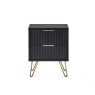 Julian Bowen Murano Lamp Table - Matt Black