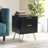 Julian Bowen Murano Lamp Table - Matt Black