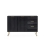 Julian Bowen Murano Large Sideboard - Matt Black