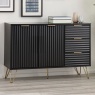 Julian Bowen Murano Large Sideboard - Matt Black