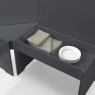Julian Bowen Newport Corner Dining Set With Storage Bench - Anthracite