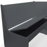 Julian Bowen Newport Corner Dining Set With Storage Bench - Anthracite