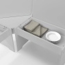 Julian Bowen Newport Corner Dining Set With Storage Bench - Dove Grey