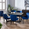Julian Bowen Olympus Dining Table - Black Marble