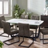 Julian Bowen Olympus Dining Table - White Marble