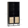Julian Bowen Padstow Tall Bookcase - Black