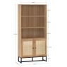 Julian Bowen Padstow Tall Bookcase - Oak