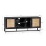 Julian Bowen Padstow TV Unit - Black