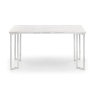 Julian Bowen Positano Dining Table - Marble & Chrome