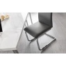 Julian Bowen Positano Dining Table - Marble & Chrome