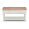 Julian Bowen Julian Bowen Provence 2 Drawer Coffee Table - Grey/Limed Oak