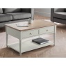 Julian Bowen Julian Bowen Provence 2 Drawer Coffee Table - Grey/Limed Oak