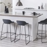 Julian Bowen Rocco Stool - Dark Grey