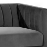 Julian Bowen Salma Scalloped Back 2 Seater - Grey