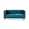 Julian Bowen Salma Scalloped Back 2 Seater - Teal