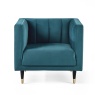 Julian Bowen Salma Scalloped Back Chair - Teal