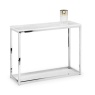 Julian Bowen Scala Marble Top Console Table - Silver