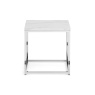Julian Bowen Scala Marble Top Lamp Table - White