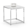 Julian Bowen Scala Marble Top Lamp Table - White